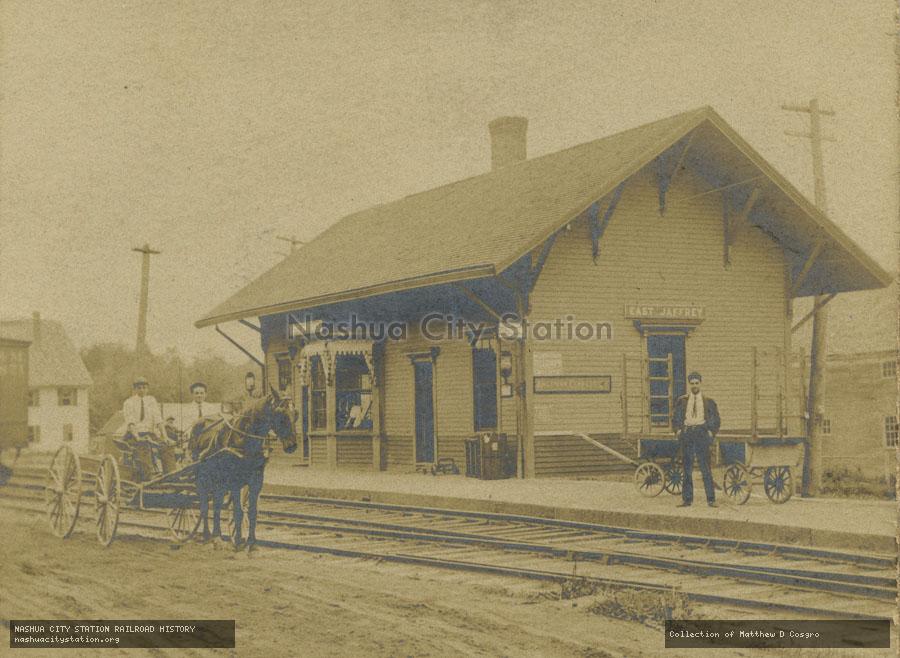 Postcard: Railroad Station, East Jaffrey, New Hampshire